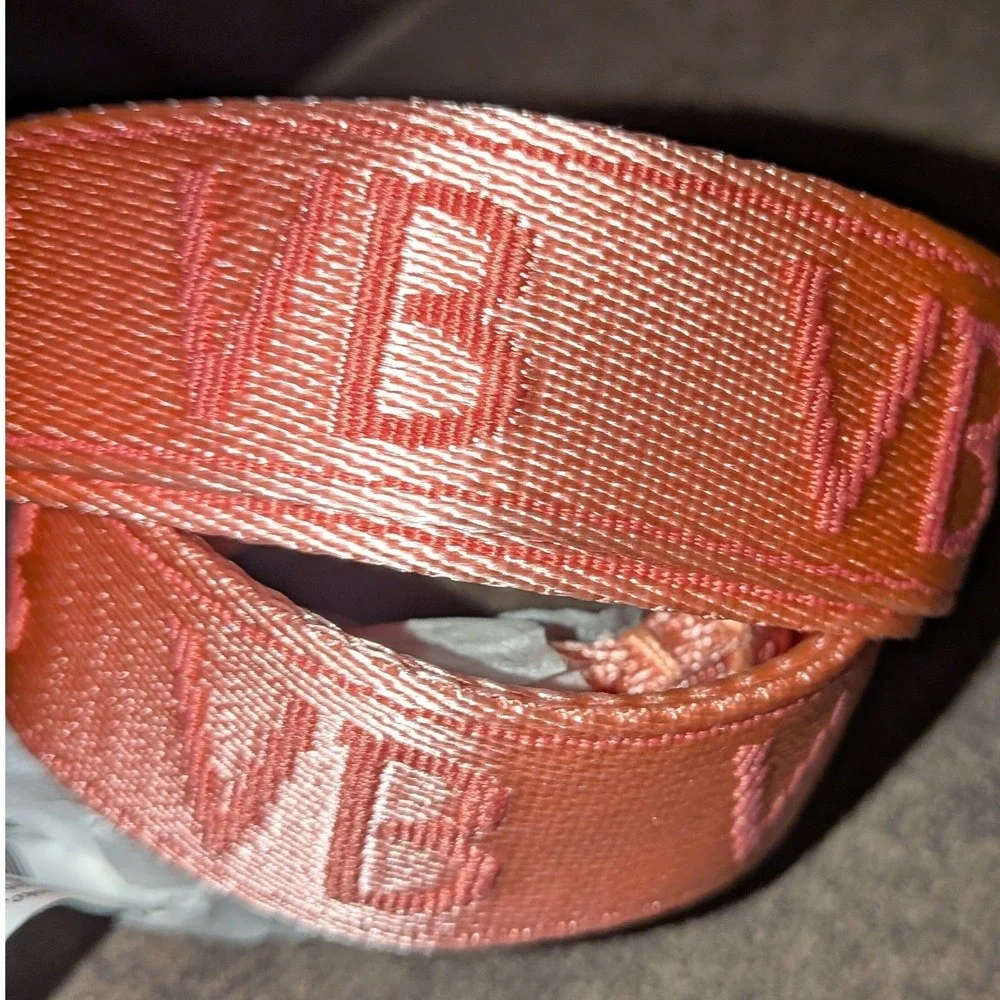 Vera Bradley Webbing Lanyard Sun Washed Tropical Pink Logo 28561-V77 NWT